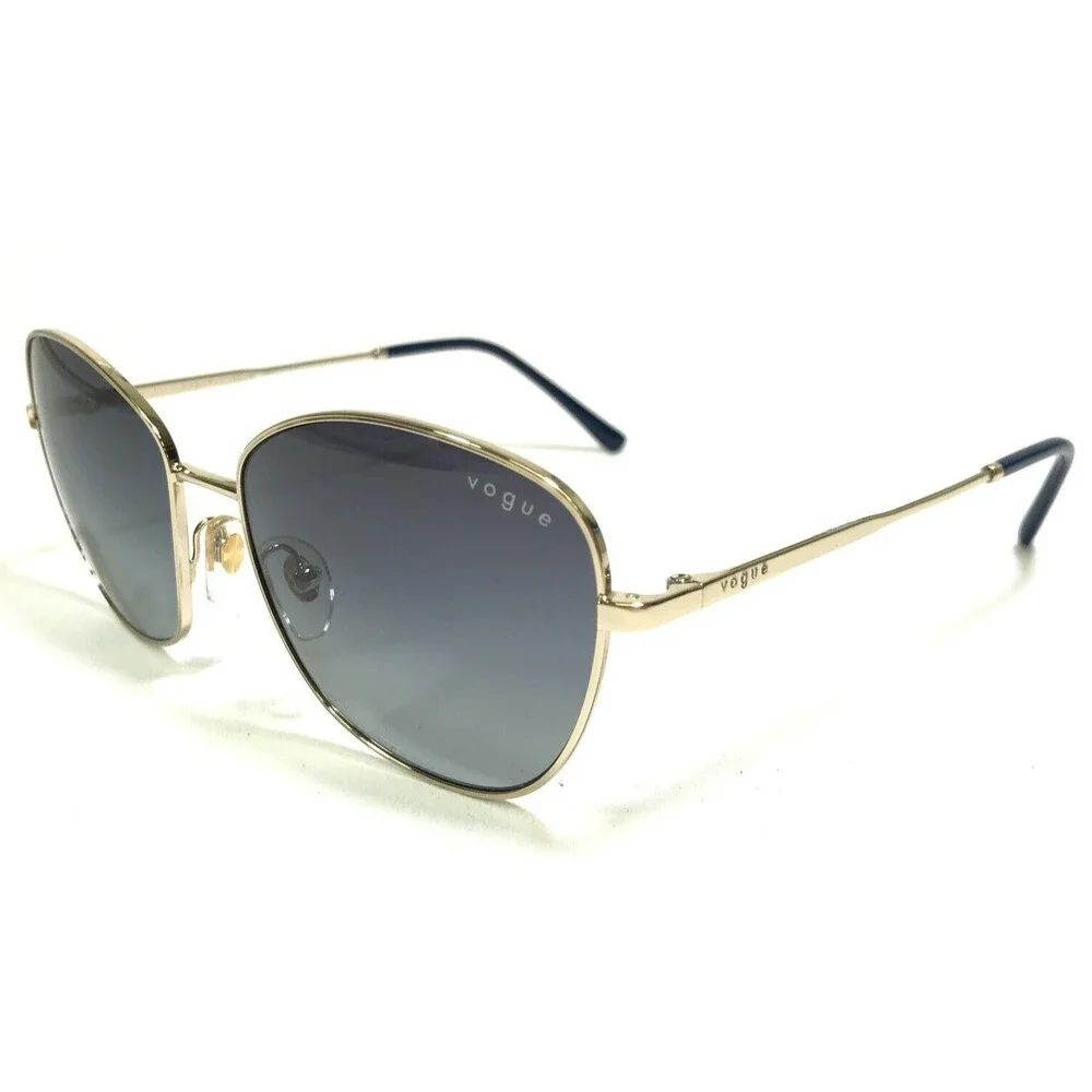 Vogue Sunglasses VO4232-S 848/4L Shiny Gold Cat Eye Frames with Gray Lenses